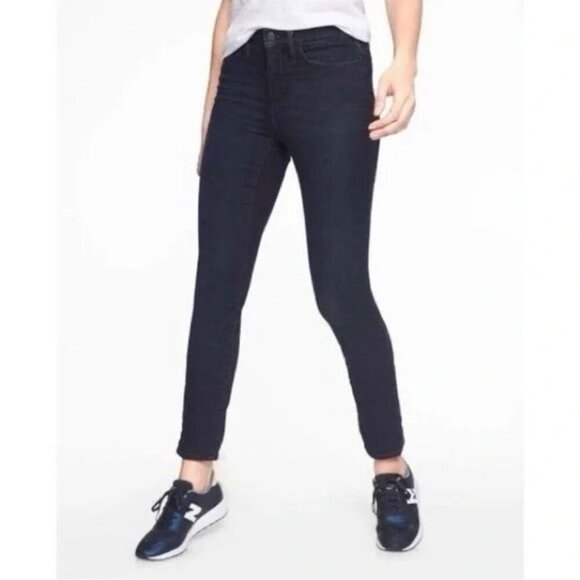 Athleta Sculptek Skinny Jean Overdye Wash size 10 - Picture 2 of 15